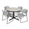 Cain Cain Round Table & Chair Set, Wood, Metal, Polypropylene Top TB48RNDPL44GY - alternate 1